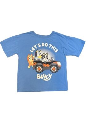 Bluey Kids Graphic Unisex Tee Size 5/6, Bluey & Bingo cotton blend